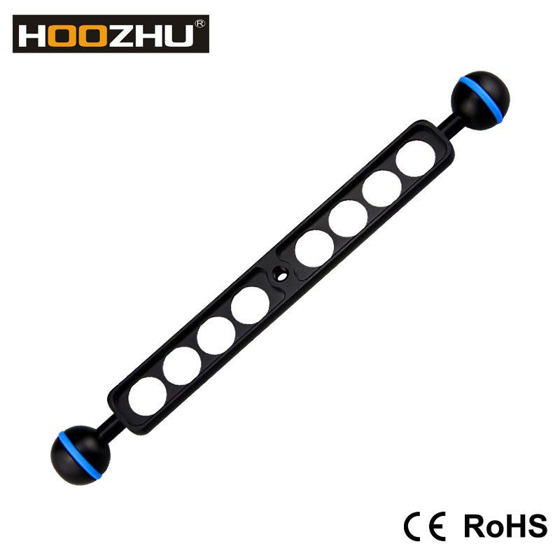 HOOZHU-S09-Phi254-9quot-Double-Ball-Head-Connecting-Bracket-Support-for-Diving-Flashlight-Diving-Cam-1308952