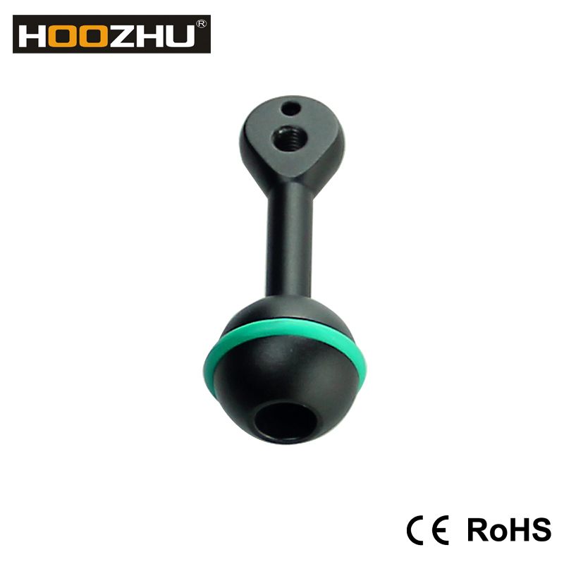 HOOZHU-S19-Phi245-Aluminum-Clip-3quot-Single-Ball-Head-Connecting-Flashlight-Arm-Bracket-Support-for-1313952