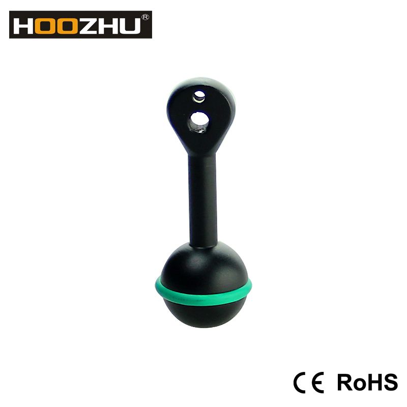 HOOZHU-S19-Phi245-Aluminum-Clip-3quot-Single-Ball-Head-Connecting-Flashlight-Arm-Bracket-Support-for-1313952