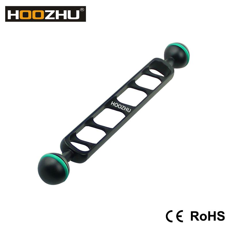 HOOZHU-S90-Phi245-9quot-Double-Ball-Head-Connecting-Bracket-Support-for-Diving-Flashlight-Arm-Light--1313944