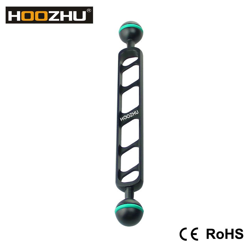 HOOZHU-S90-Phi245-9quot-Double-Ball-Head-Connecting-Bracket-Support-for-Diving-Flashlight-Arm-Light--1313944