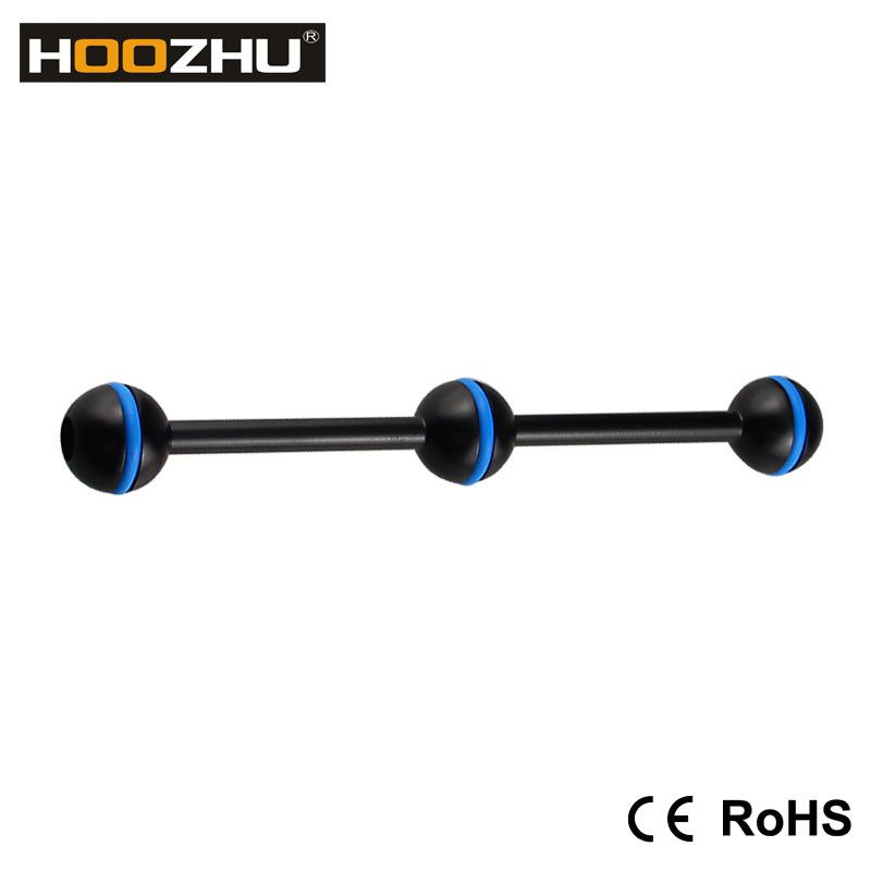 HOOZHU-SR07-Phi254-7quot-Three-Ball-Head-Connecting-Bracket-Support-for-Diving-Light-Diving-Flashlig-1313954