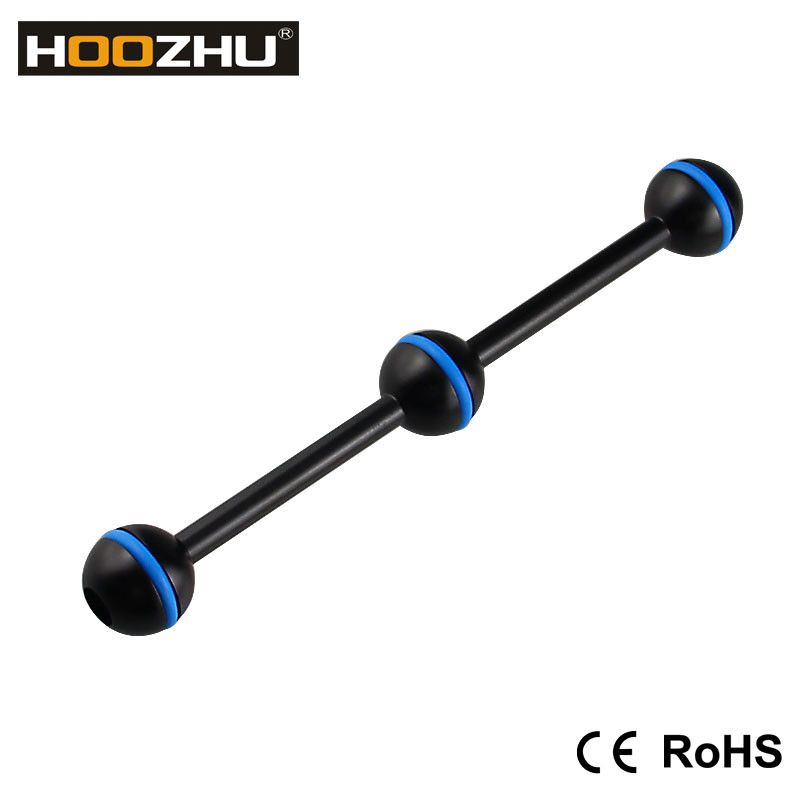 HOOZHU-SR07-Phi254-7quot-Three-Ball-Head-Connecting-Bracket-Support-for-Diving-Light-Diving-Flashlig-1313954