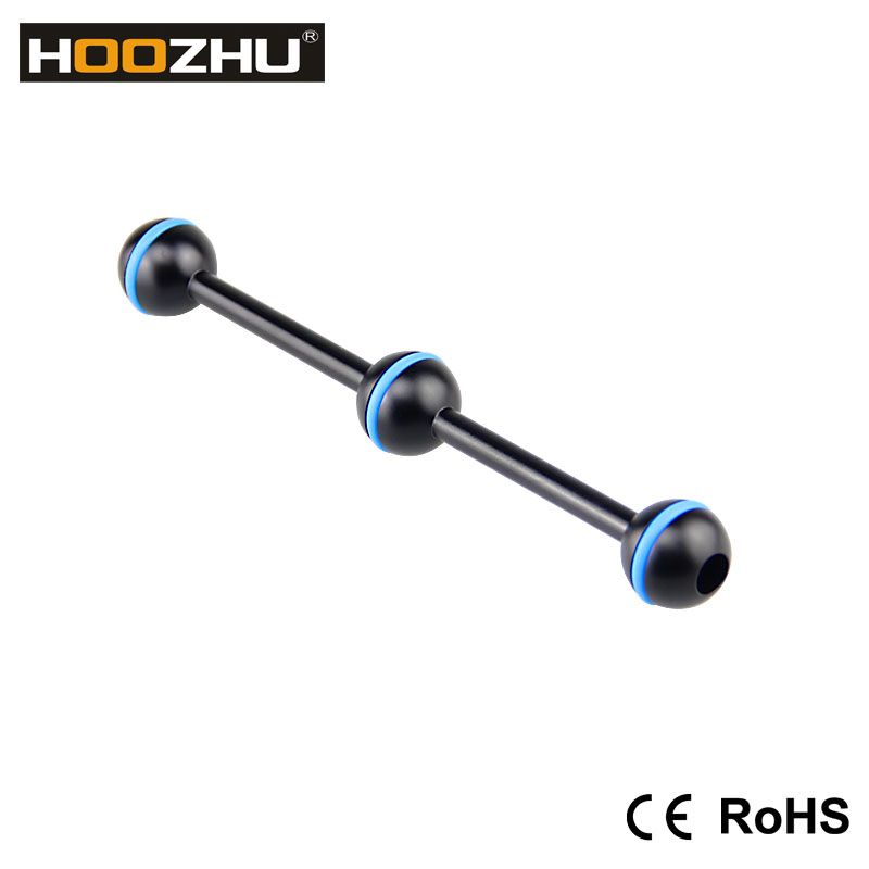 HOOZHU-SR07-Phi254-7quot-Three-Ball-Head-Connecting-Bracket-Support-for-Diving-Light-Diving-Flashlig-1313954