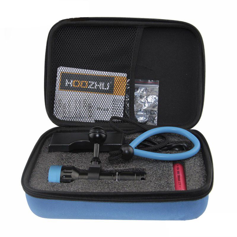 HOOZHU-V11-Underwater-100m--U2-3Modes-Diving-Light-Dive-Flashlight-Suit-with-18650--Charger--Bracket-1312708