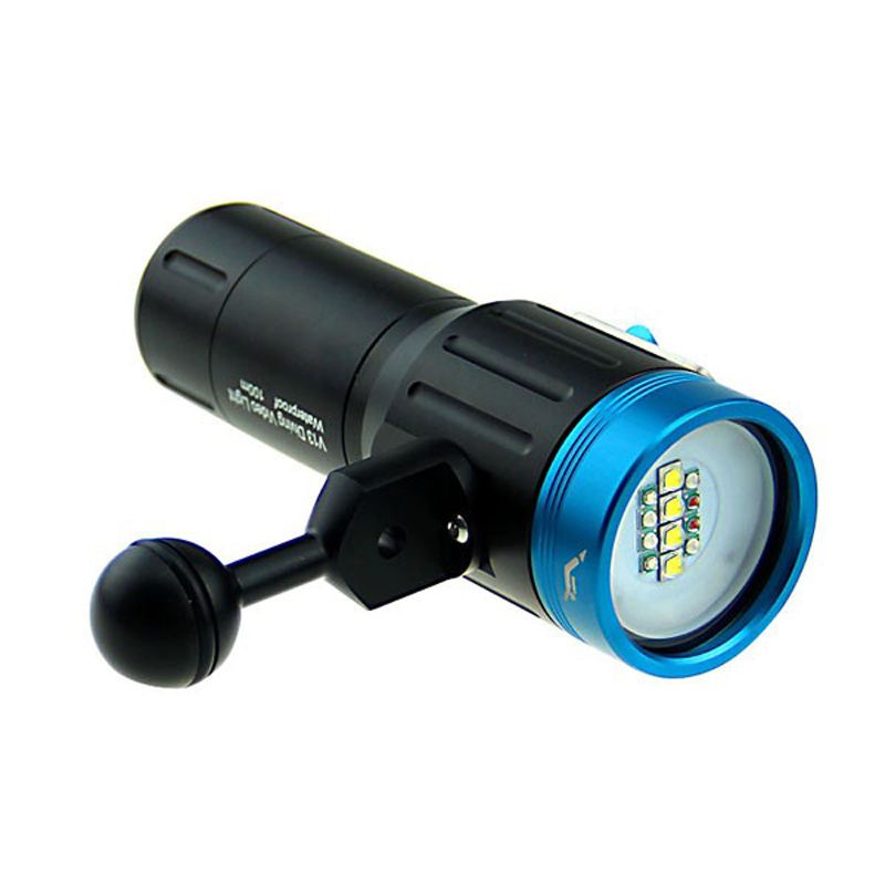 HOOZHU-V13-Underwater-100m-12x-LED-Bulbs-2600LM-Dual-Swicth-2-group-Modes-UV-Diving-Light-Dive-Flash-1312675