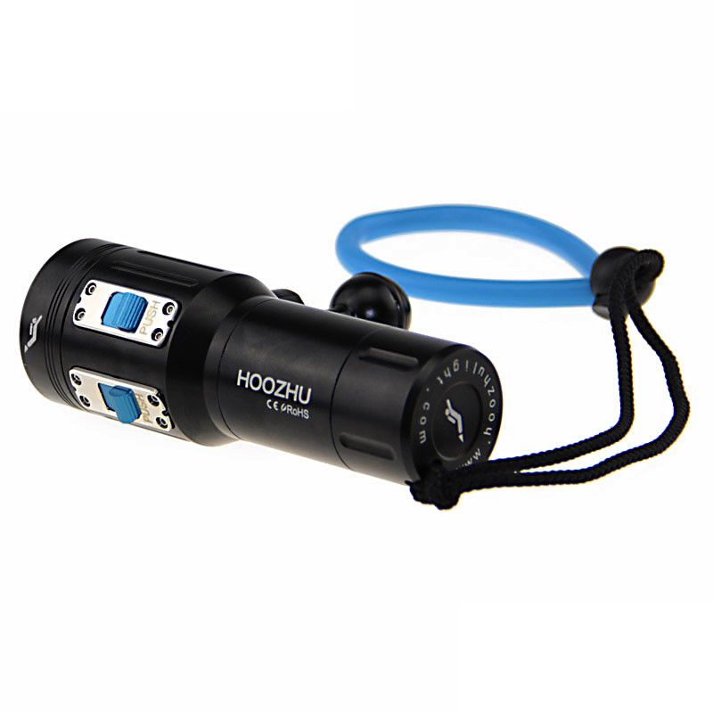 HOOZHU-V13-Underwater-100m-12x-LED-Bulbs-2600LM-Dual-Swicth-2-group-Modes-UV-Diving-Light-Dive-Flash-1312675