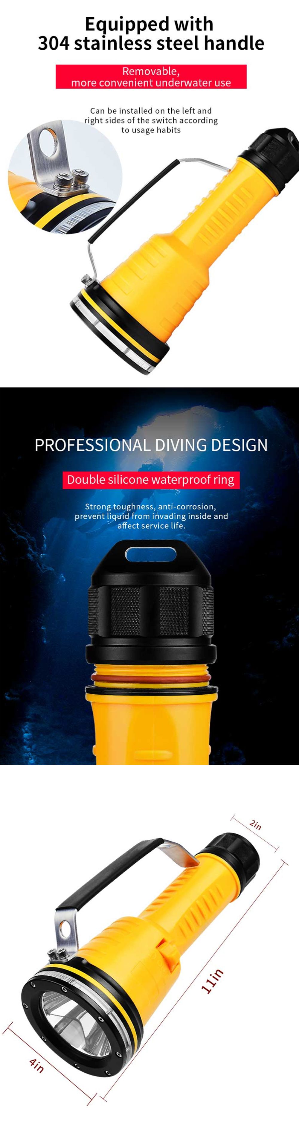 SEEKNITE-SD10-XML2-800lm-Underwater-100m-Diving-Flashlight-Photograph-LED-Fill-Light-2-Modes-Super-B-1746772