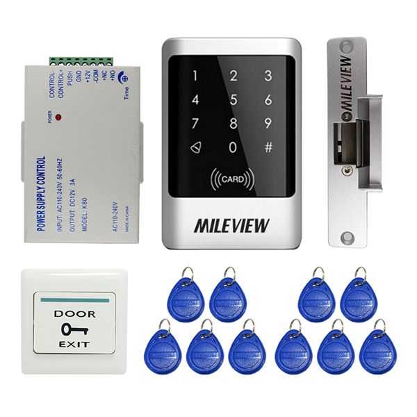 Waterproof-RFID-Door-Access-Control-Controller-Keypad-Kit-with-Electric-Lock--10-RFID-Keyfob-Card-1150045