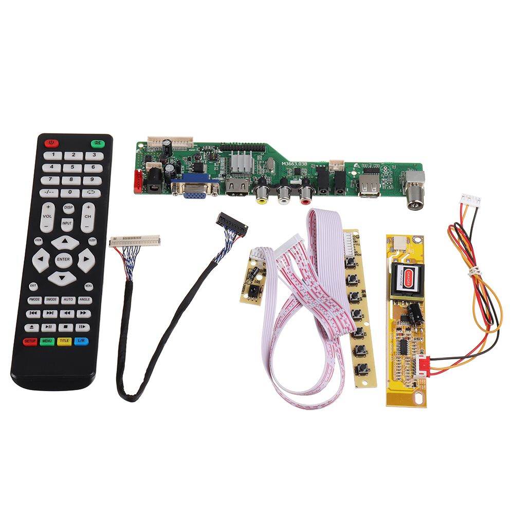 Digital-Signal-M366303B-DVB-T2-Universal-LCD-TV-Controller-Driver-Board-TVPCVGAHDMIUSB7-Key-Button1c-1760134