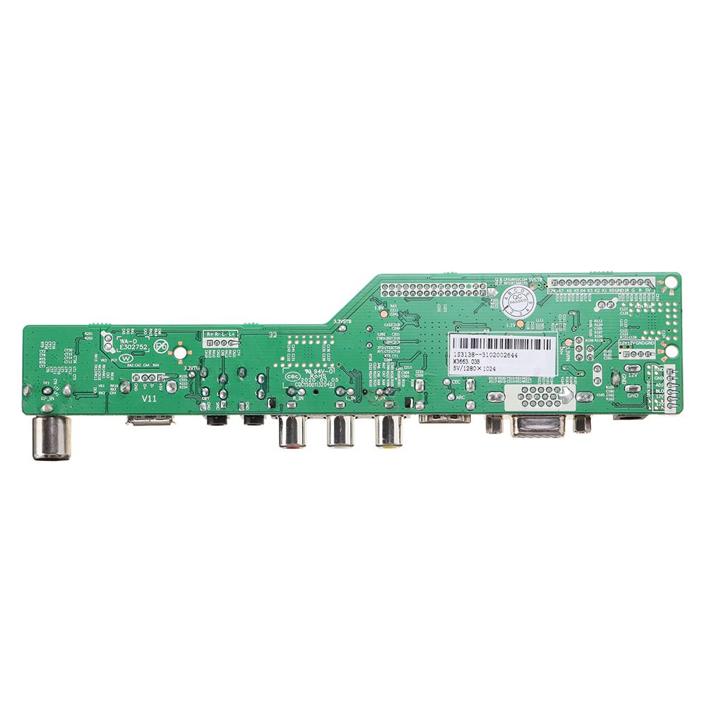 Digital-Signal-M366303B-DVB-T2-Universal-LCD-TV-Controller-Driver-Board-TVPCVGAHDMIUSB7-Key-Button1c-1760134