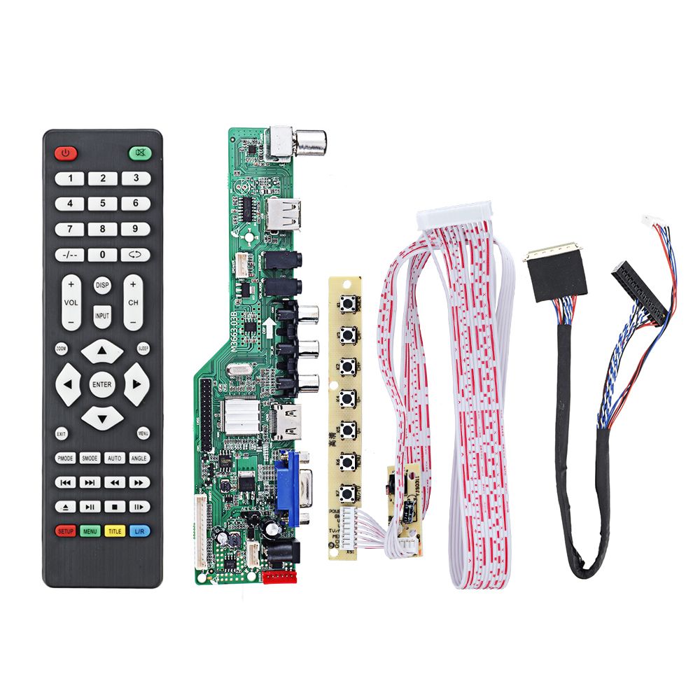 Digital-Signal-M366303B-DVB-T2-Universal-LCD-TV-Controller-Driver-Board-TVPCVGAHDMIUSB7-Key-Button1c-1760148
