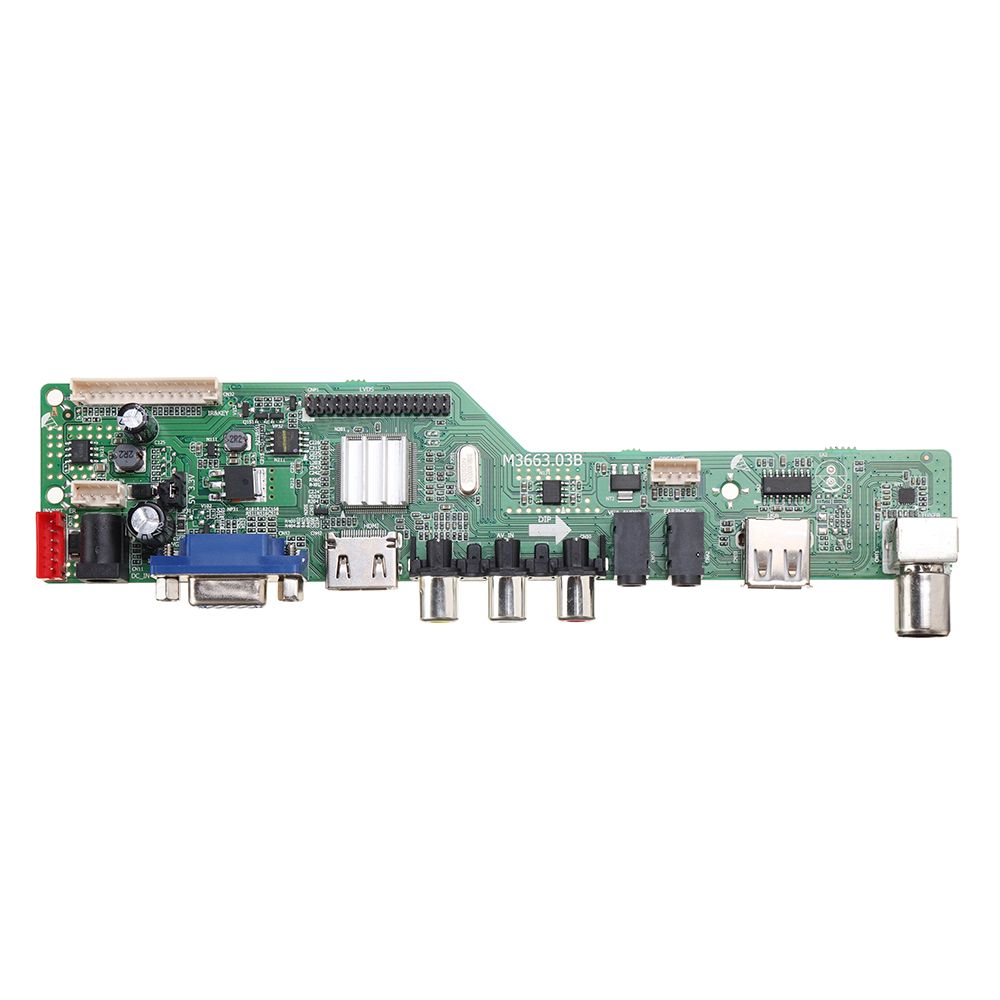 Digital-Signal-M366303B-DVB-T2-Universal-LCD-TV-Controller-Driver-Board-TVPCVGAHDMIUSB7-Key-Button2c-1760162