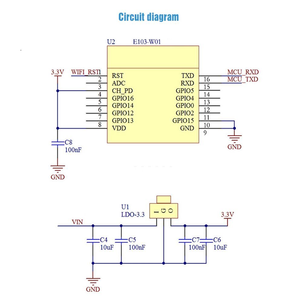 E103-W01-WIFI-ESP8266EX-24GHz-100mW-PCB-Antenna-IoT-UHF-Wireless-Transceiver-ESP8266-Transmitter-and-1512018