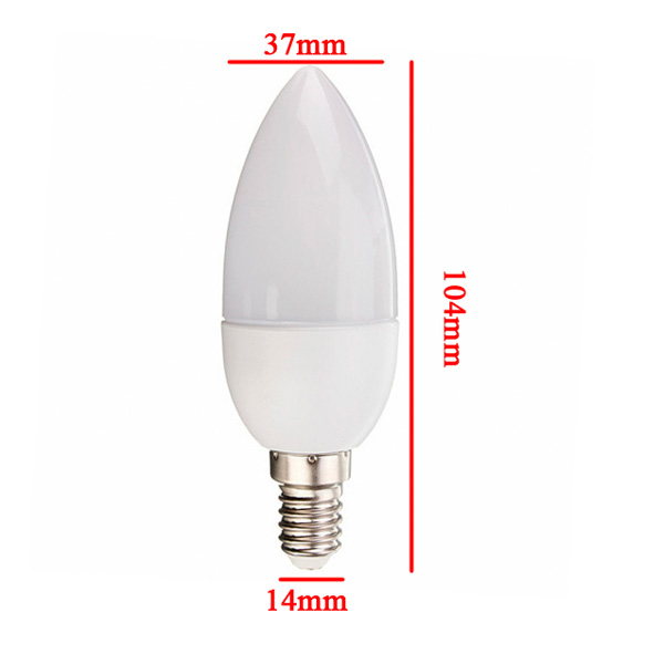 10XE14-2835-SMD-3W-White-LED-Candle-Bulb-Lamp-AC-200-240V-972708