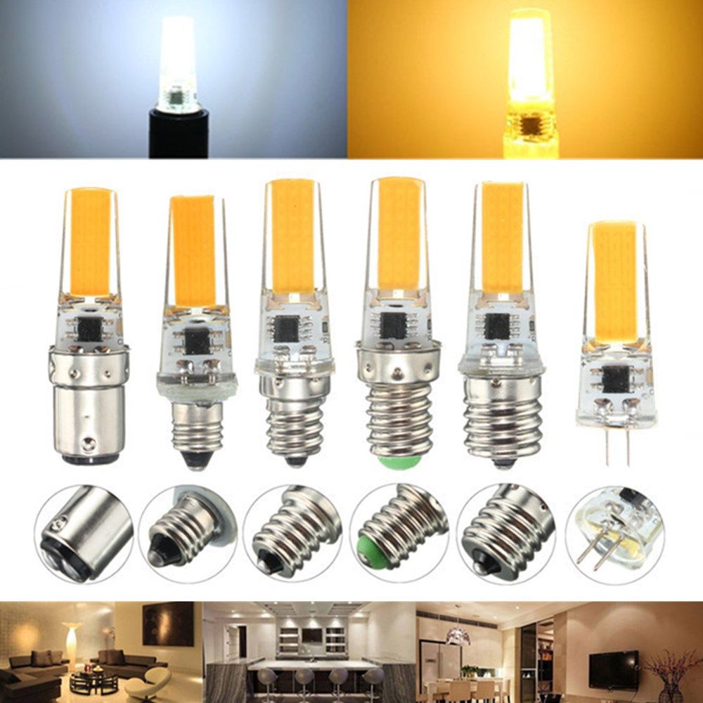 Dimmable-E11-E12-E14-E17-G8-BA15D-25W-LED-COB-Silicone-Light-Lamp-Bulb-220V-1140787
