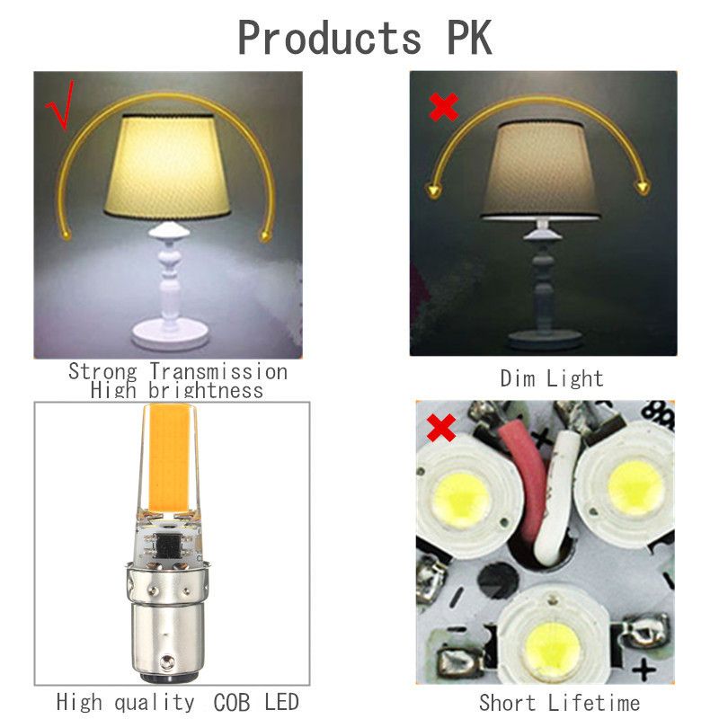 Dimmable-E11-E12-E14-E17-G8-BA15D-25W-LED-COB-Silicone-Light-Lamp-Bulb-220V-1140787