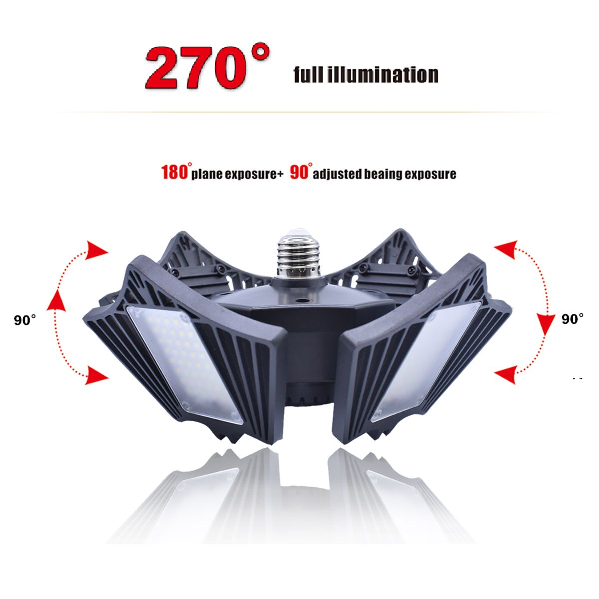 120W-150W-E27-LED-Garage-Lamp-2835-Foldable-Four-Leaf-Light-Bulb-Deformable-Ceiling-Fixture-85-265V-1675860