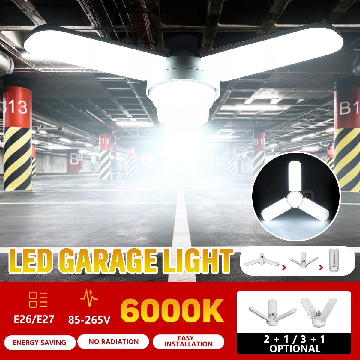 23-Leafs-LED-Foldable-Garage-Light-E26E27-Deformable-Ceiling-Fixture-Lights-Shop-Workshop-Lamp-1735739