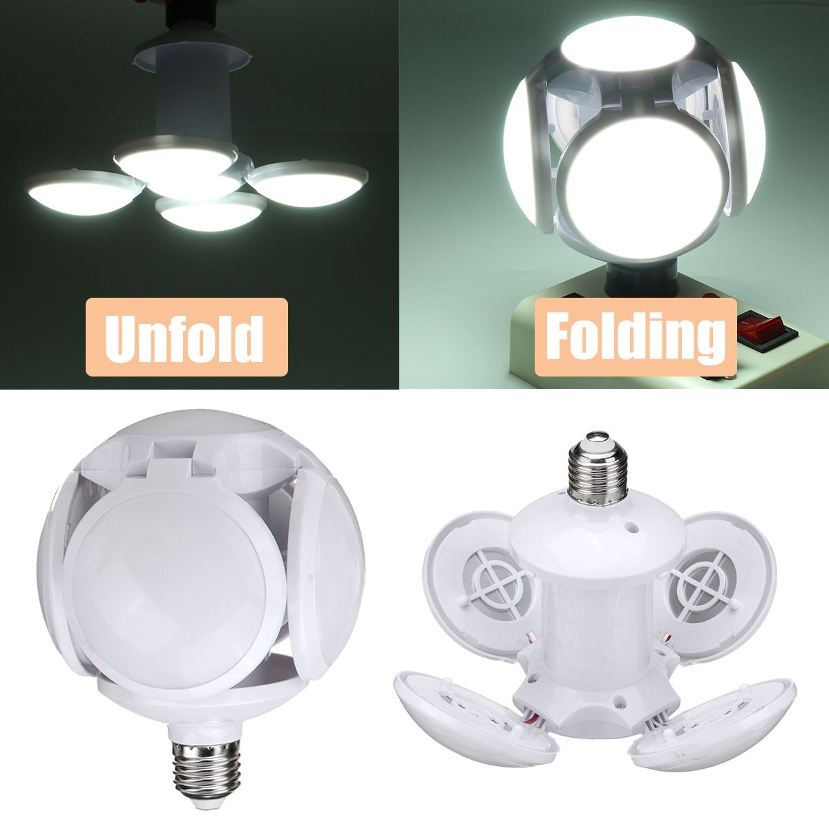 50W-E27-Football-UFO-LED-Garage-Lamp-Workshop-Folding-Light-Deformable-Ceiling-Bulb-AC165-265V-1731272