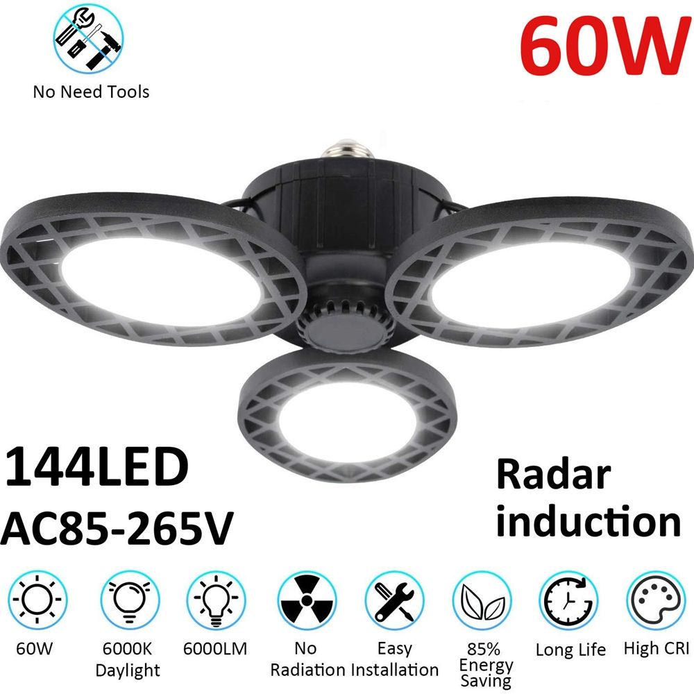 60W-E27-2835SMD-Radar-Sensor-LED-Garage-Light-Bulb-Foldable-Three-Leaves-Warehouse-Ceiling-Lamp-AC85-1629962