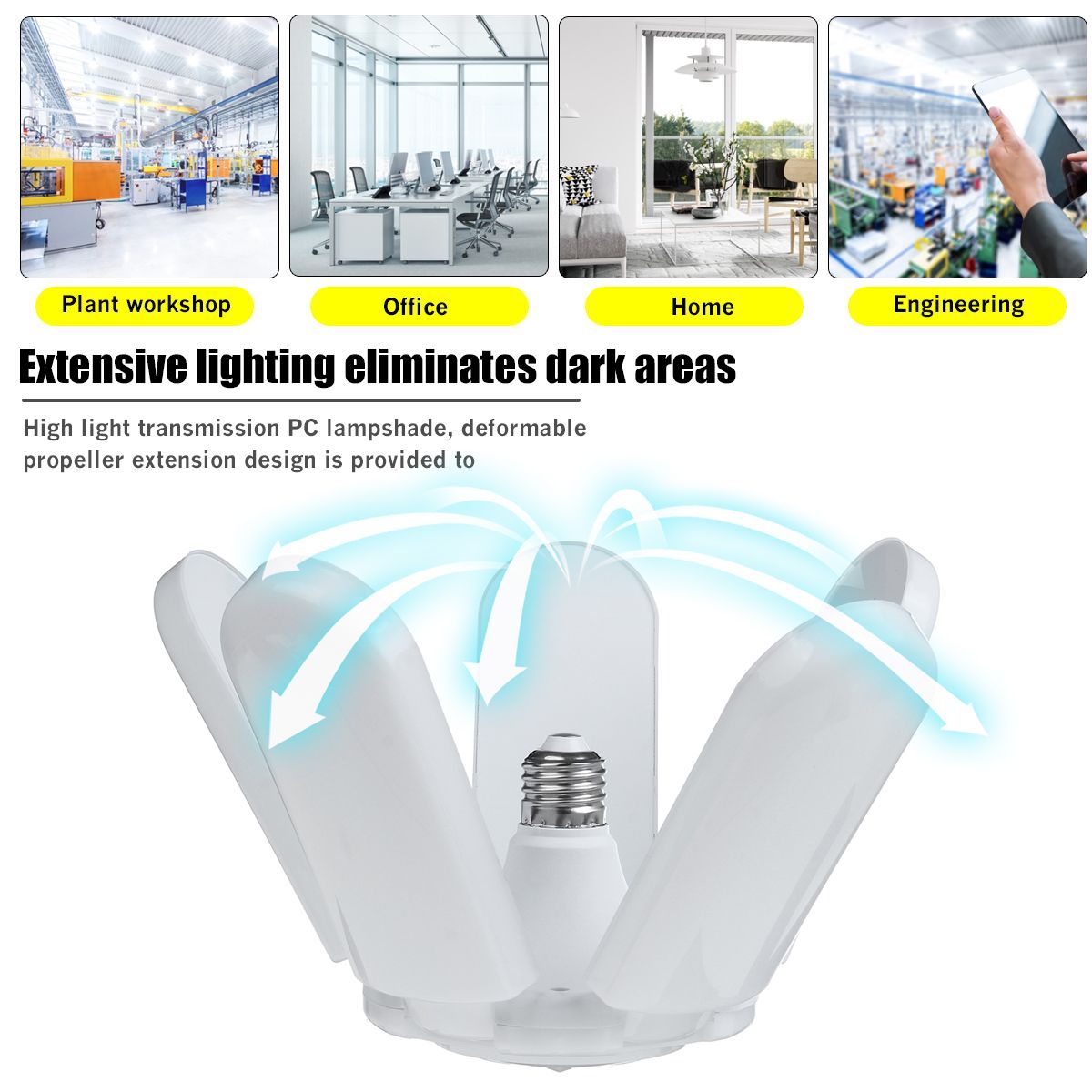 75W-E27-2500LM-Deformable-LED-Ceiling-Lamp-Light-Fixture-Foldable-Home-Garage-1710184