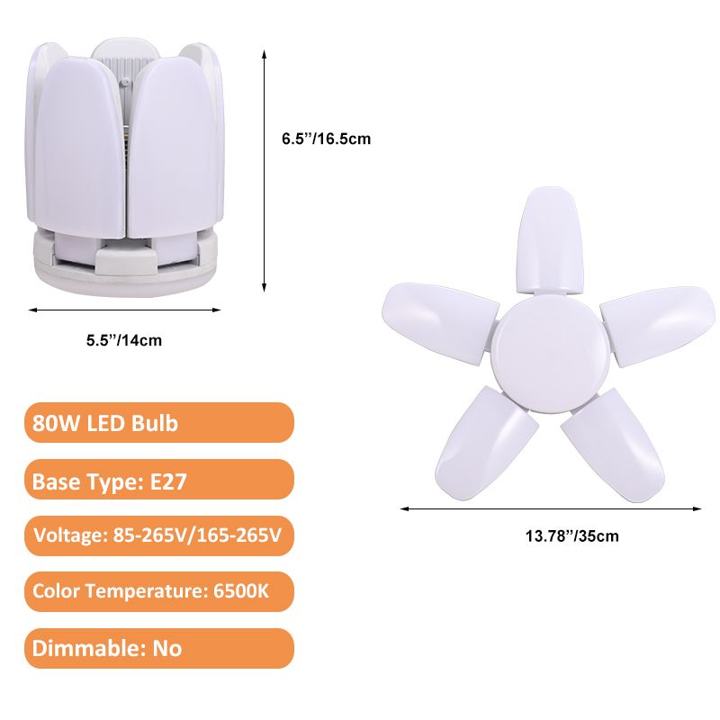 80W-5-Blade-Deformable-LED-Garage-Lights-E27-Daylight-for-Workshop-Warehouse-Ceiling-Light-AC95-265V-1741681