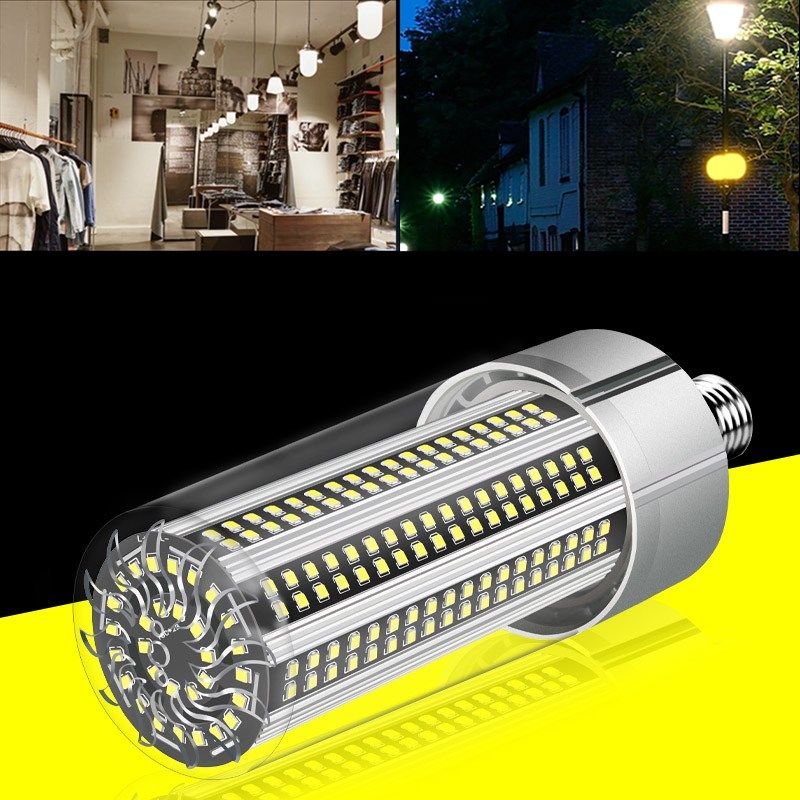 AC100-277V-E27-100W-No-Strobe-Fan-Cooling-Camping-Home-Garden-366-LED-Corn-Light-Bulb-1522787