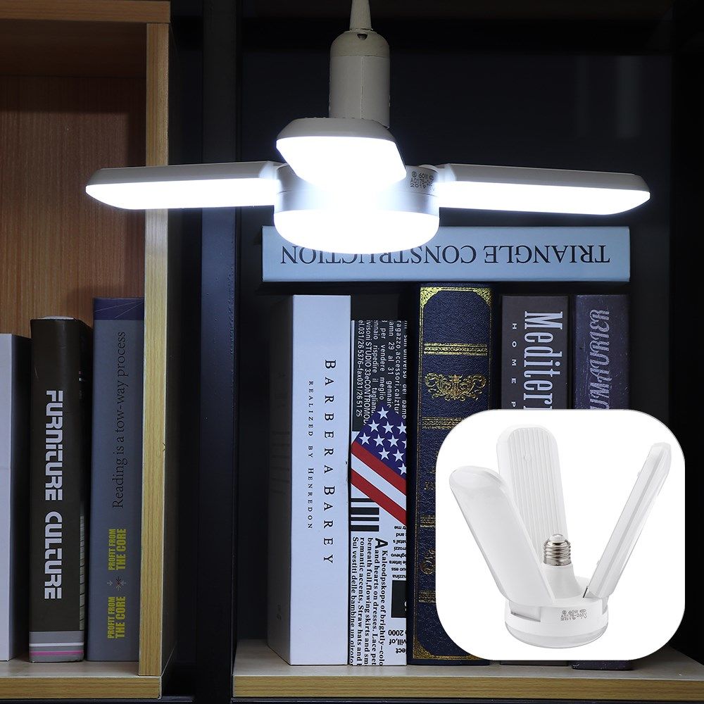 AC175-265V-E27-48W-Pure-White-Angle-Adjustable-31-Foldable-120LED-Ceiling-Light-Bulb-Indoor-Garage-L-1611513