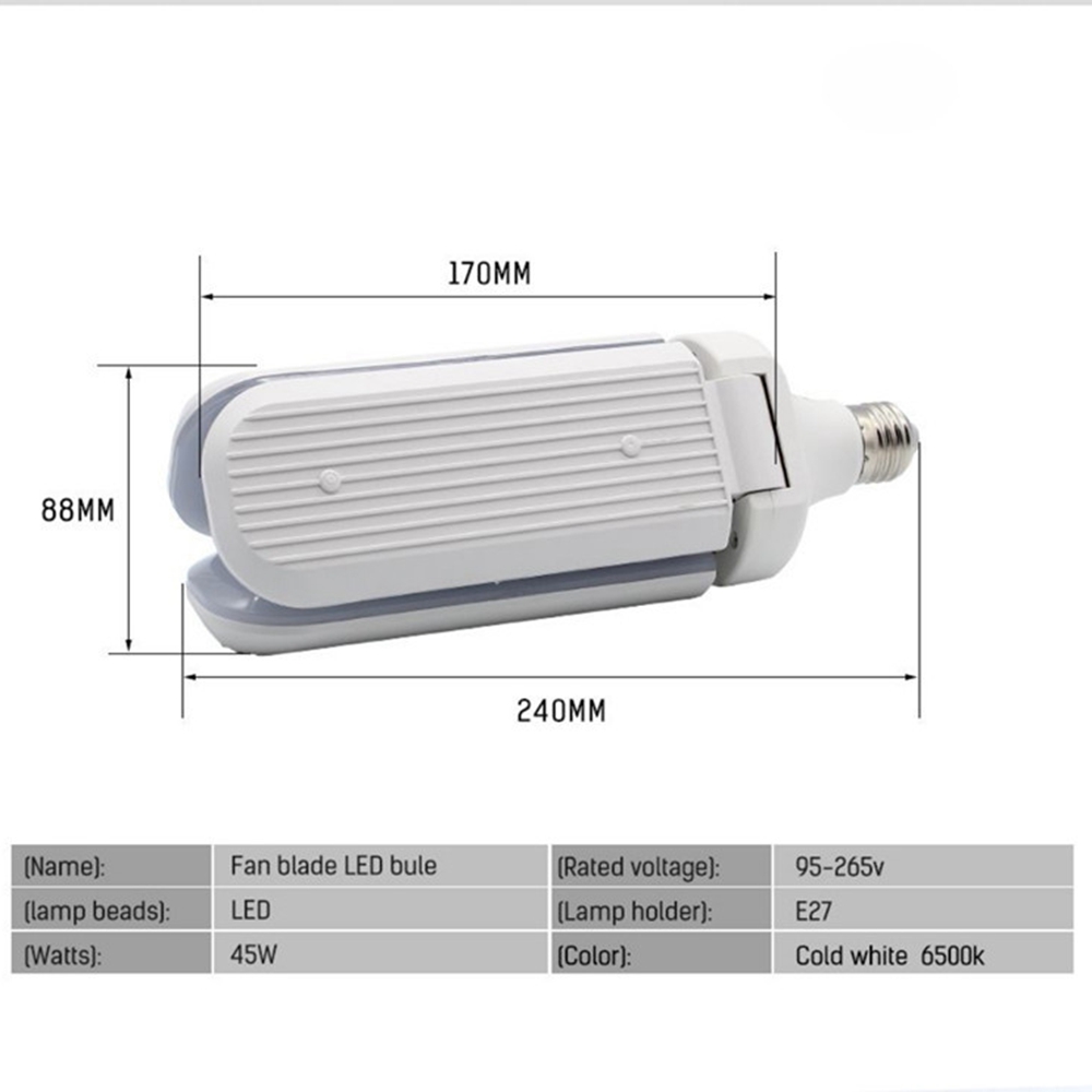 AC85-265V-45W-E27-Radar-Sensor-Foldable-Fan-Blade-Angle-Adjustable-228LED-Light-Bulb-for-Indoor-Home-1496338