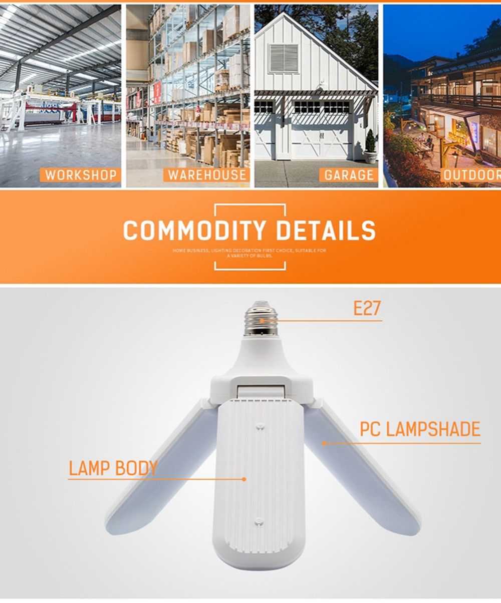 AC85-265V-45W-E27-Radar-Sensor-Foldable-Fan-Blade-Angle-Adjustable-228LED-Light-Bulb-for-Indoor-Home-1496338