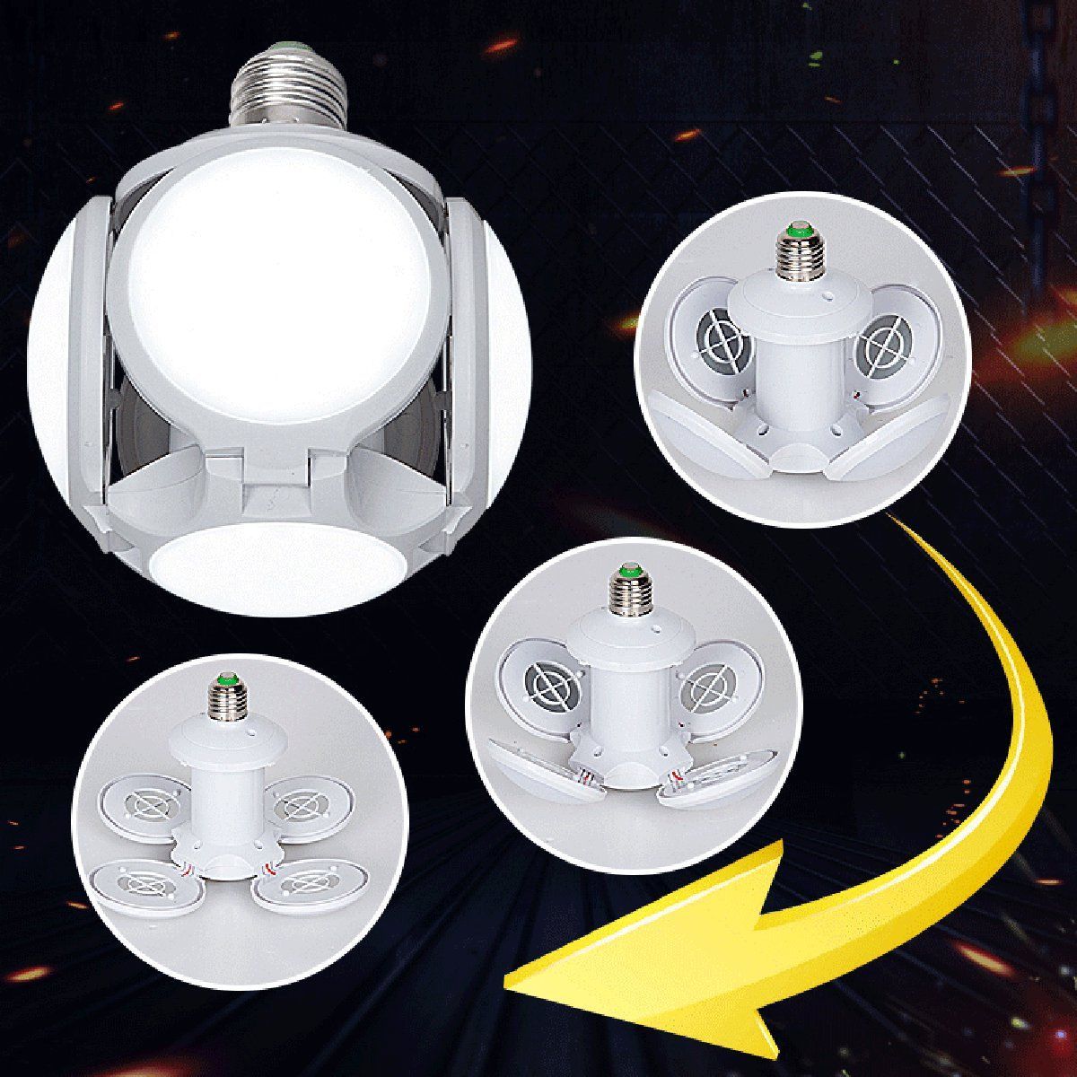 AC85-265V-E27-30W-5730-SMD-Five-leaves-Foldable-Football-Shape-UFO-120-LED-Light-Bulb-for-Home-Indoo-1580605