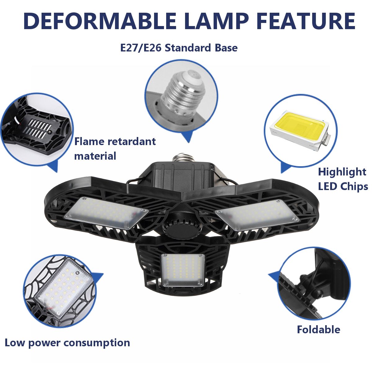 AC85-265V-LED-Garage-Light-Bulb-E27-E26-Ceiling-Fixture-Shop-Workshop-Deformable-Lamp-Timing-Kit-1710060