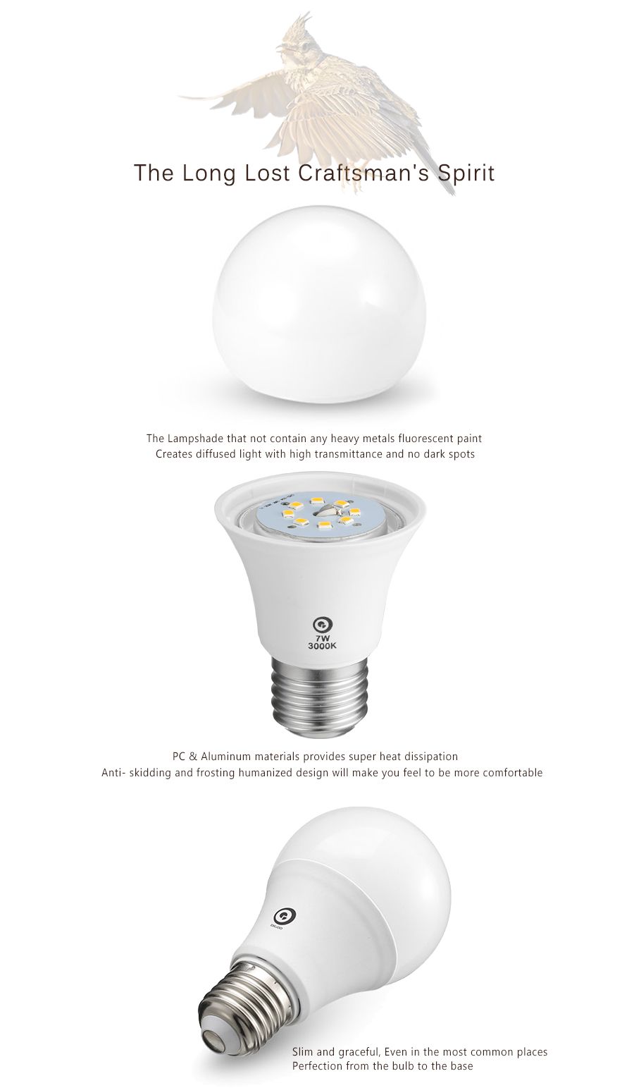 Digoo-Lark-Series-E27-E26-High-PF-Top-Quality-3W-LED-Globe-Bulb-Home-Lighting-AC85-265V-1060451