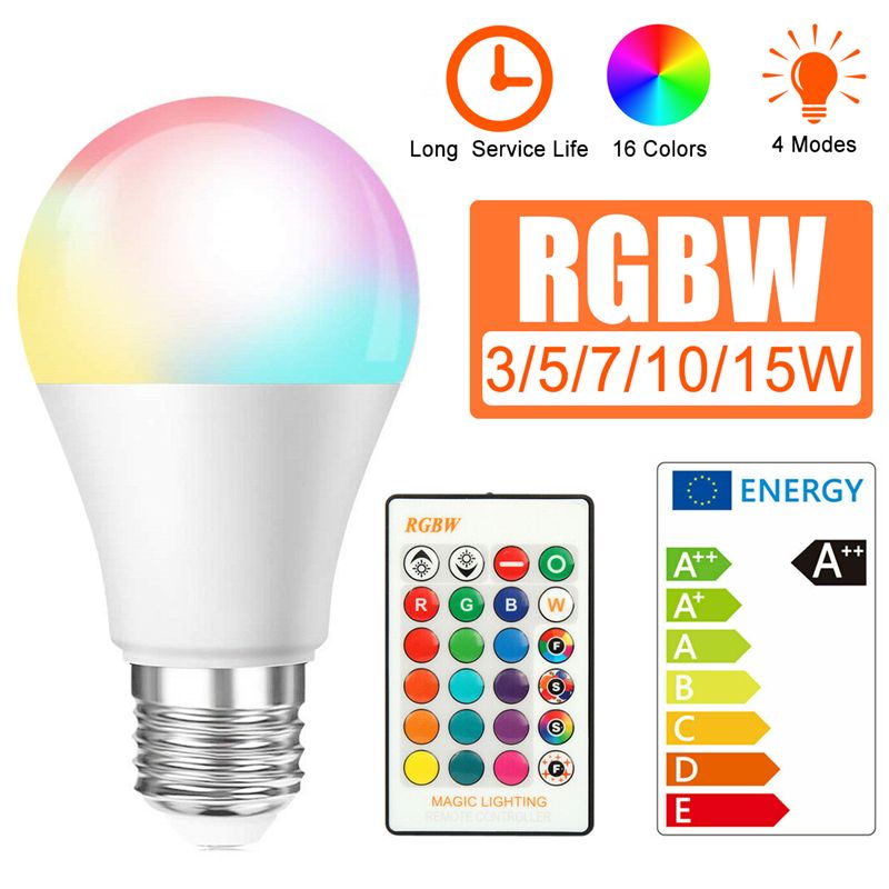 Dimmable-3W-5W-7W-10W-15W-E27-AC85-265V-RGBW-LED-Globe-Light-Bulb-Remote-Control-for-Indoor-Home-Use-1631905