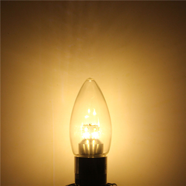 E12E14E27-3W-Non-Dimmable-LED-Candle-Silver-Light-Bulb-WhiteWarm-White-85-265V-1045159
