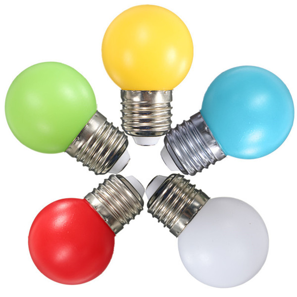 E27-2W-PE-Frosted-LED-Globe-Colorful-WhiteRedGreenBlueYlellow-Lamp-AC110-240V-997057