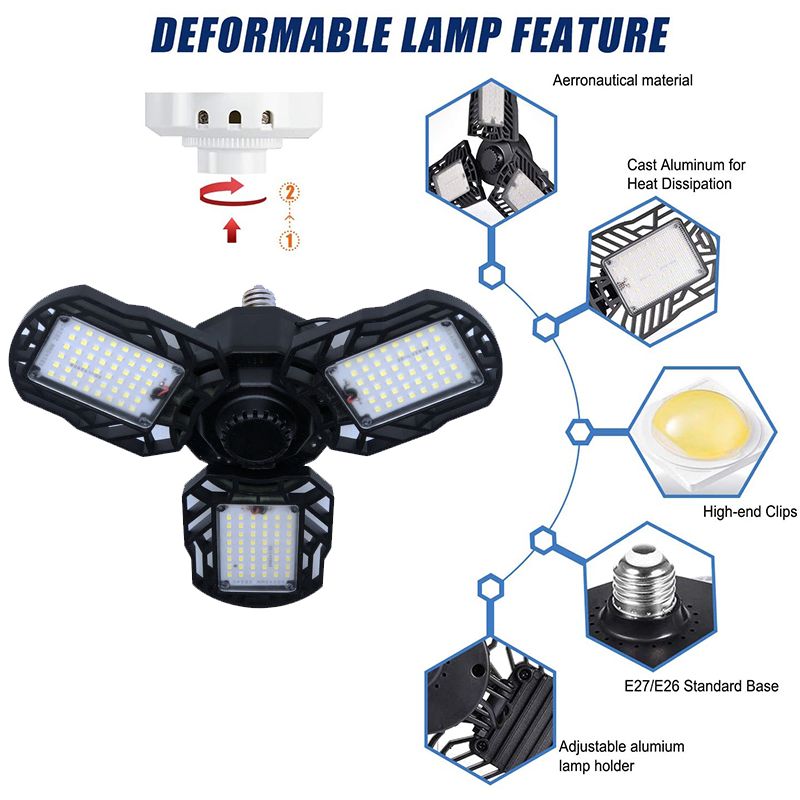 E27-30W-45W-60W-LED-Garage-Light-Bulb-Deformable-Ceiling-Fixture-Foldable-Workshop-Lamp-AC85-265V-1675853