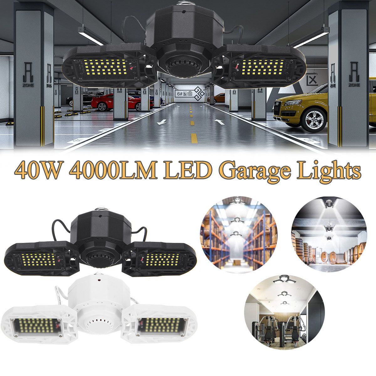 E27-40W-4000LM-LED-Garage-Lights-Deformable-Garage-Ceiling-Light-1704007