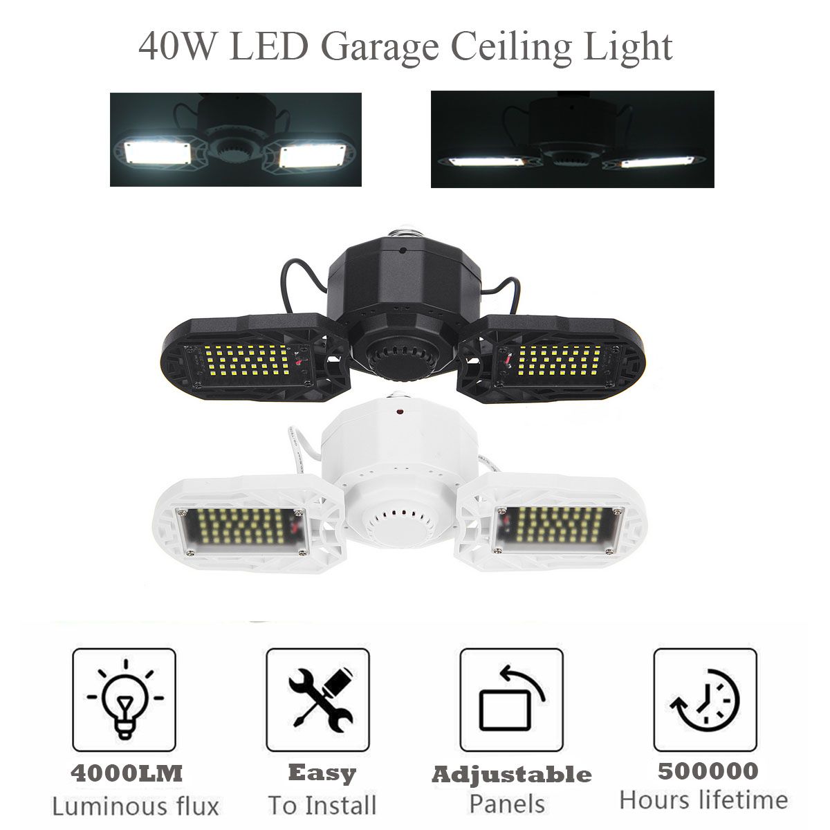 E27-40W-4000LM-LED-Garage-Lights-Deformable-Garage-Ceiling-Light-1704007