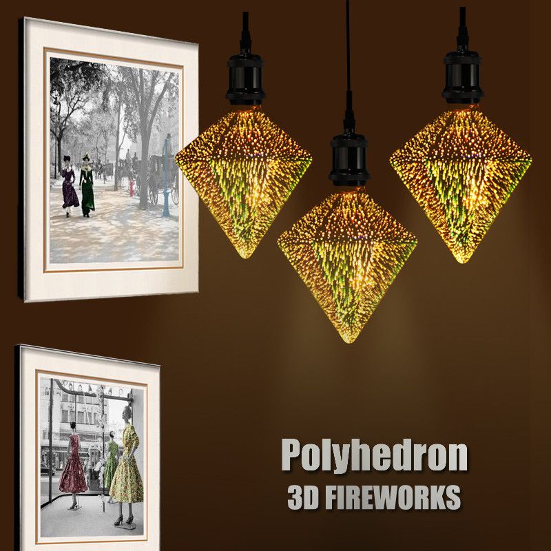 E27-4W-Polyhedron-LED-Retro-Edison-Decor-Glass-Bulb-Light-Lamp-AC85-265V-1143642