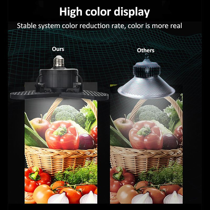 E27-60W-6000LM-LED-Garage-Light-Foldable-Ceiling-Fixture-Workshop-Deformable-Lamp-AC85-265V-1696906