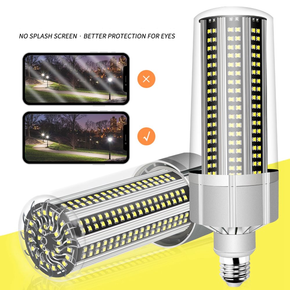 E27-80W-Warm-White-Pure-White-Indoor-Home-Garden-Fan-Cooling-318-LED-Corn-Light-Bulb-AC100-277V-1522709