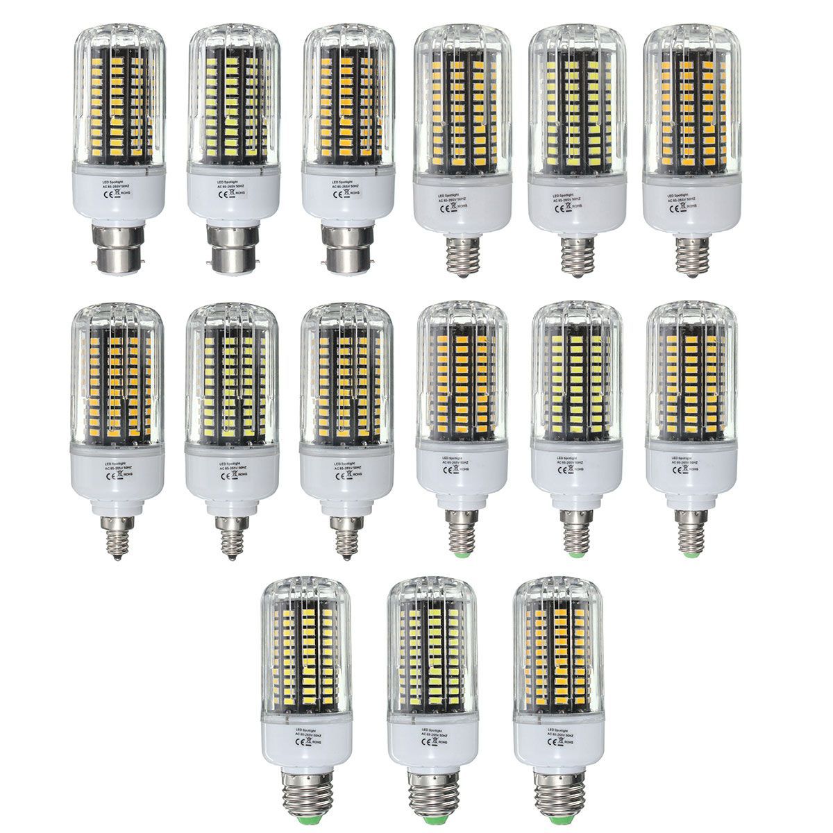 E27-E17-E14-E12-B22-12W-120-SMD-5736-1200Lm-LED-White-Warm-White-Natural-White-Corn-Bulb-AC85-265V-1061286