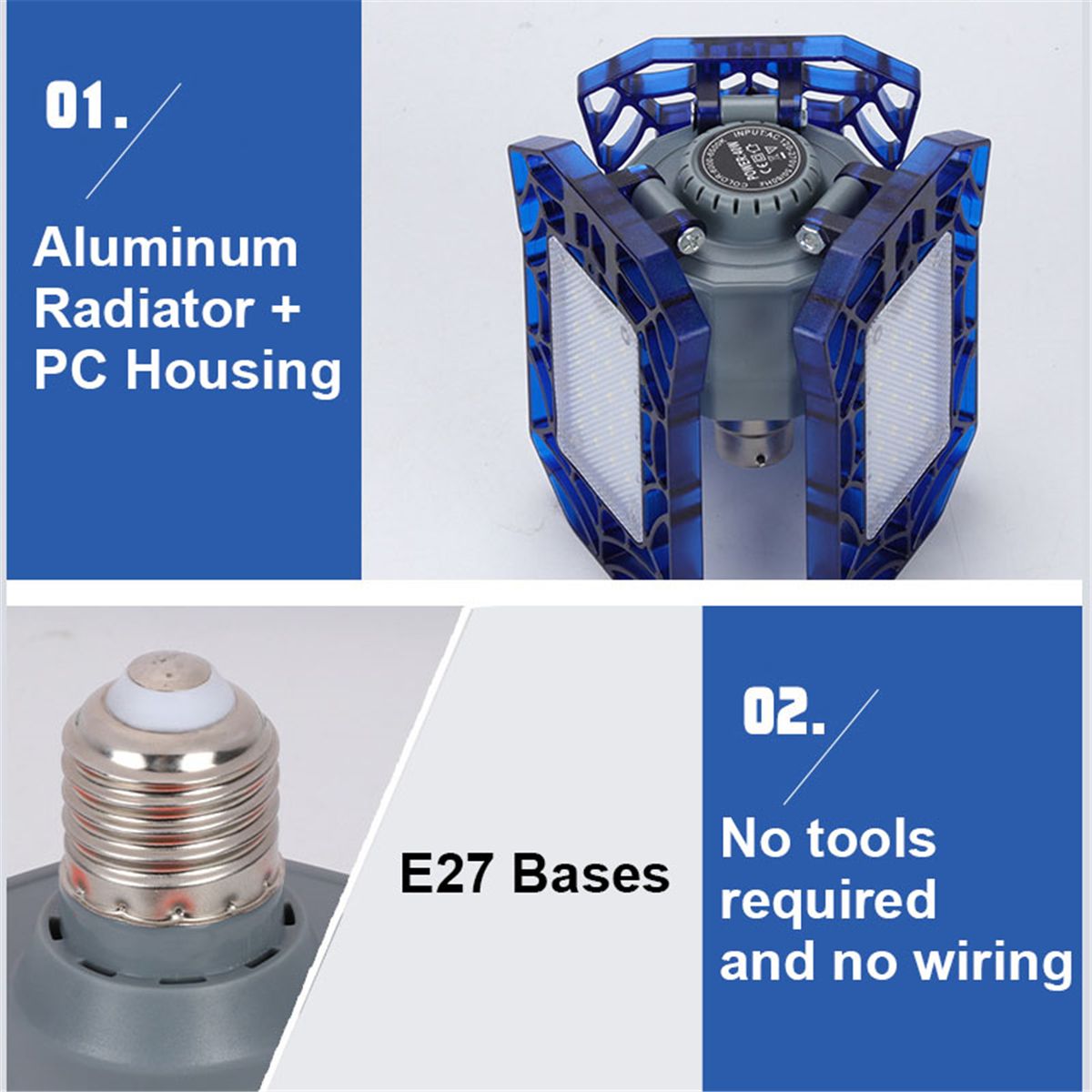 E27-LED-Bulb-40W-Deformable-Garage-Light-360degAngle-Foldable-Ceiling-Lamp-AC85-265V-1638991