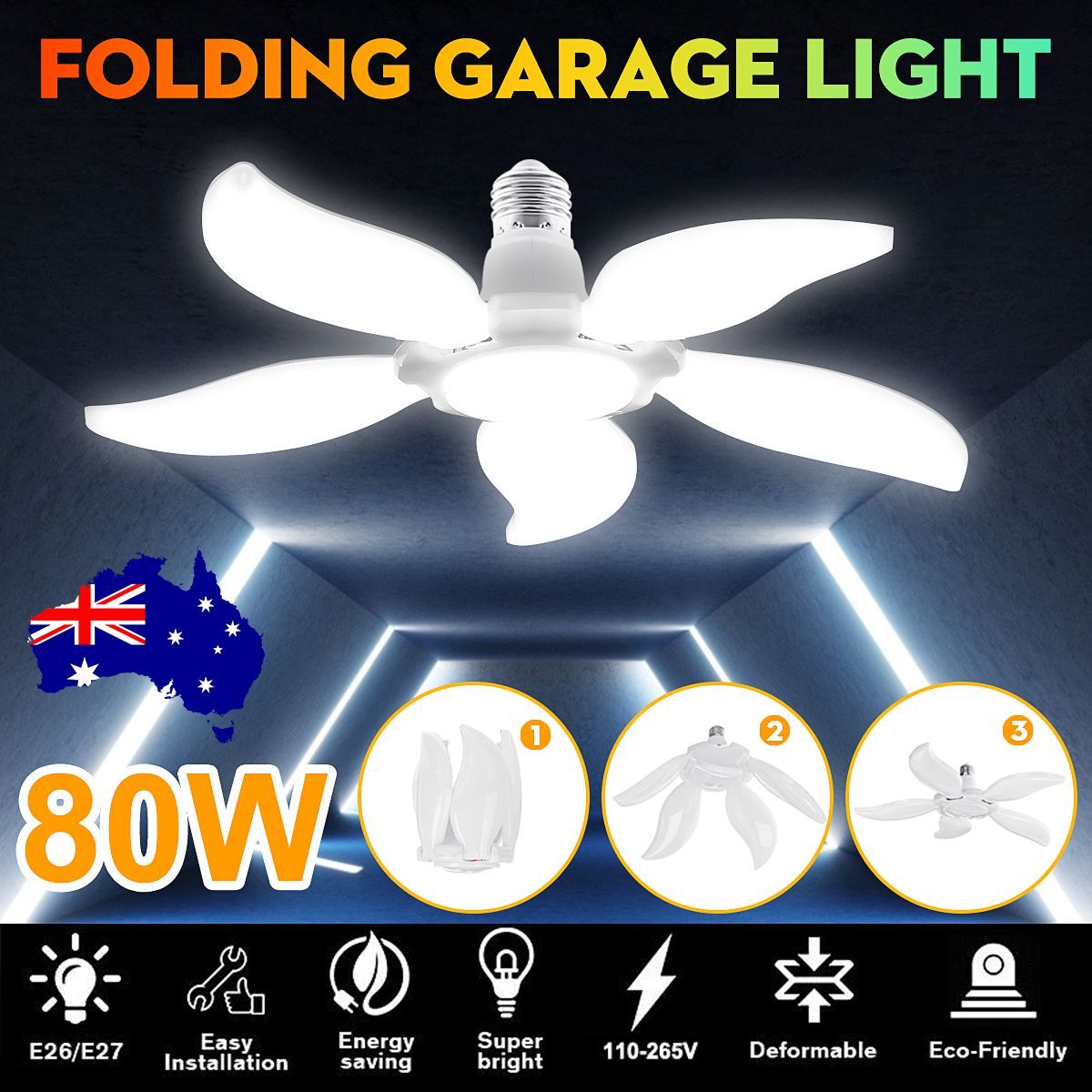E27B22-LED-Garage-Lamp-2345-Blades-Folding-Light-Bulb-Deformable-Ceiling-Fixture-Workshop-Lighting-1719677