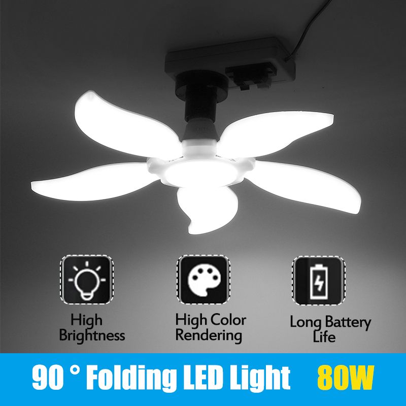 E27B22-LED-Garage-Lamp-2345-Blades-Folding-Light-Bulb-Deformable-Ceiling-Fixture-Workshop-Lighting-1719677