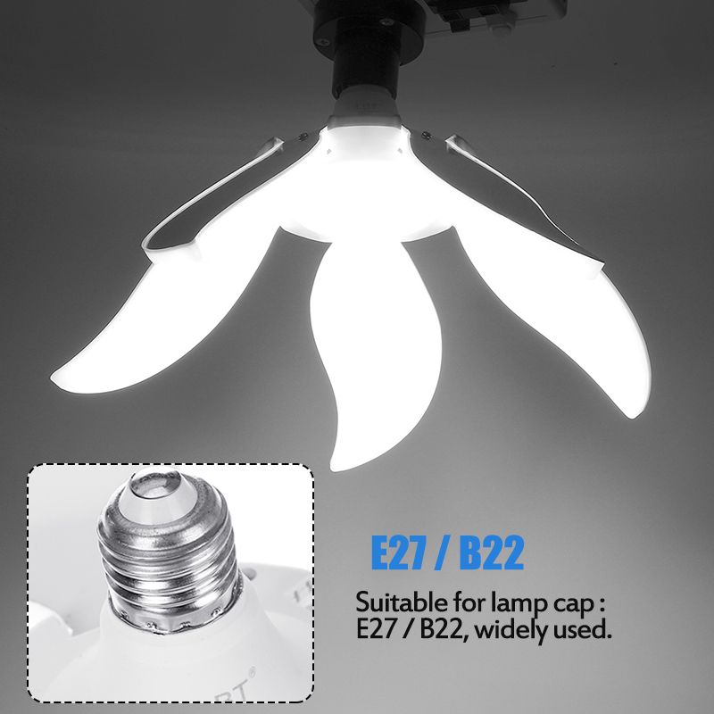 E27B22-LED-Garage-Lamp-2345-Blades-Folding-Light-Bulb-Deformable-Ceiling-Fixture-Workshop-Lighting-1719677