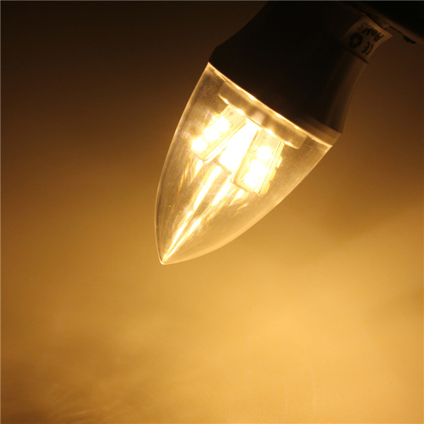 E27E14E12B22B15-6W-LED-Warm-WhiteWhite-25SMD-2835-Silver-Candle-Light-Bulb-Lamp-85-265V-1007292