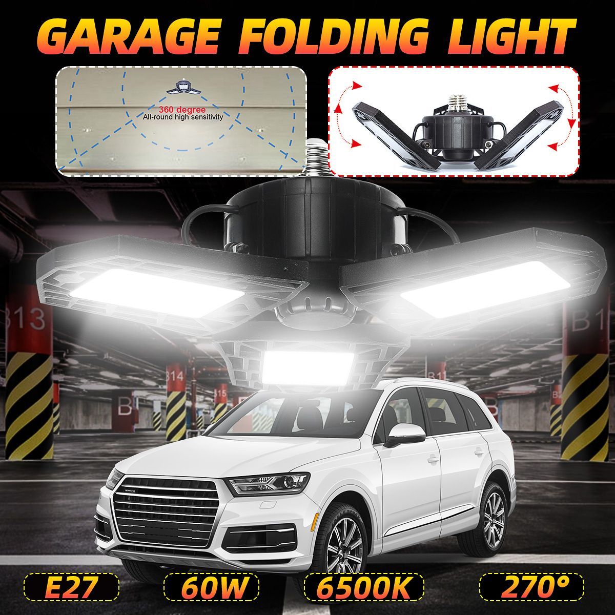 Foldable-LED-E27-Light-Adjustable-Deformation-Ceiling-Lamp-Workshop-Garage-Home-1668843